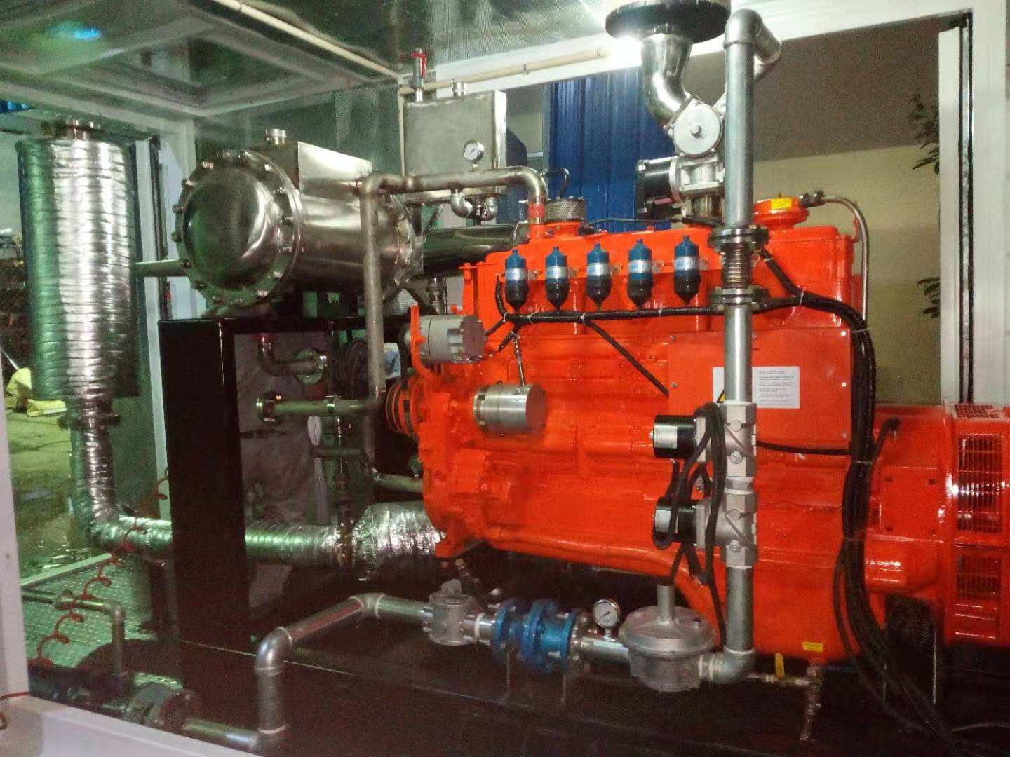 歐洲燃氣發(fā)電機組現(xiàn)場